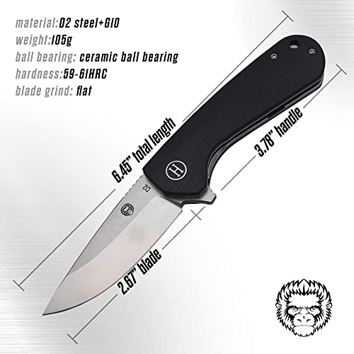 Load image into Gallery viewer, The Peasant Folding Pocket Knife Giftset for Men and Women (Silver and Black)
