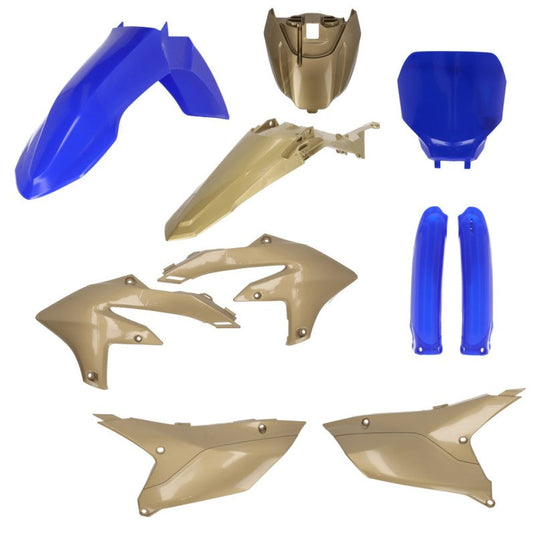 Acerbis 2024 Yamaha YZ250F/ 23+ YZ450F/FX (Includes Tank Cover) Full Plastic Kit - Blue/Gold 2979597837