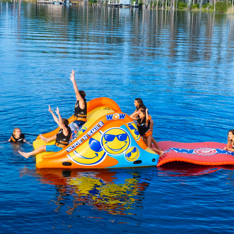 Load image into Gallery viewer, WOW Watersports Slide and Water Walkway Slide N Smile Combo
