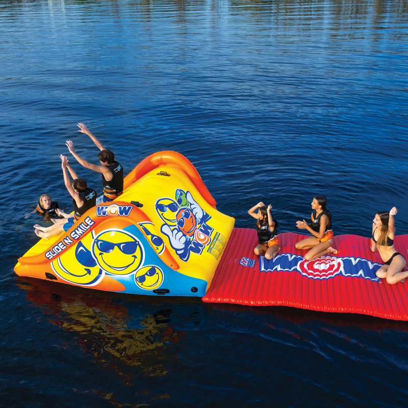 Load image into Gallery viewer, WOW Watersports Slide and Water Walkway Slide N Smile Combo
