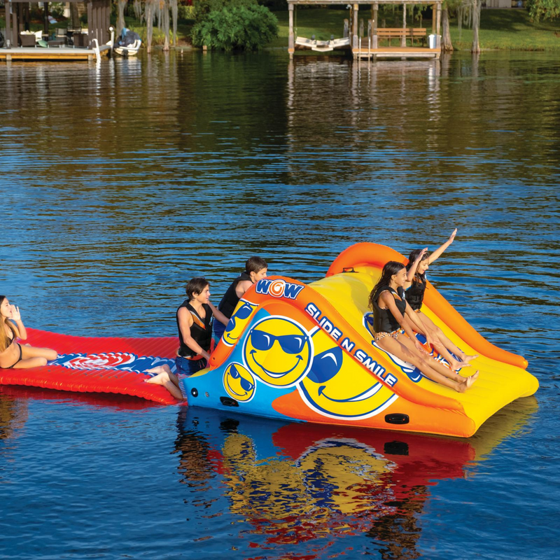 Load image into Gallery viewer, WOW Watersports Slide and Water Walkway Slide N Smile Combo
