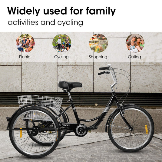 Ecarpat 24“ Single-Speed Adult Tricycle