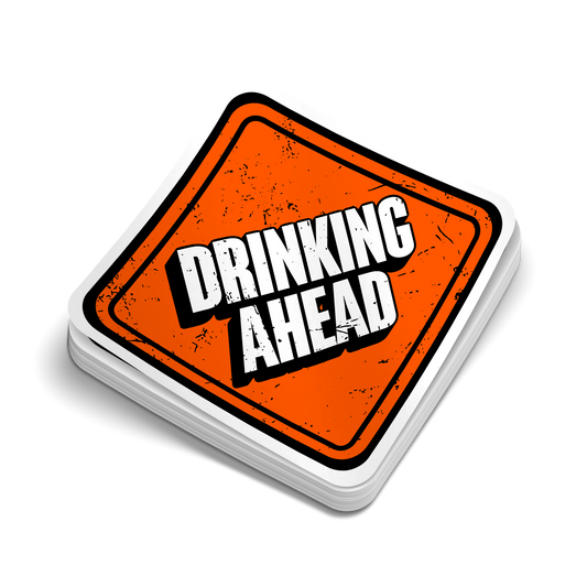 Drinking Ahead - Hard Hat Decal