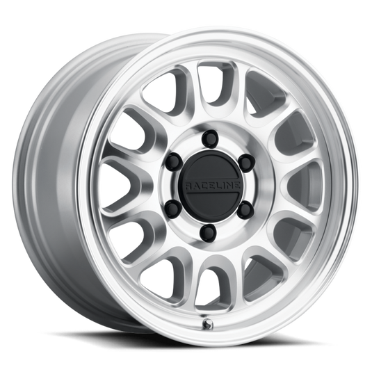 Raceline 958MC Rogue 16X8In / 6X139.7 BP 0mm Offset 106.1mm Bore - Machined Finish Wheel