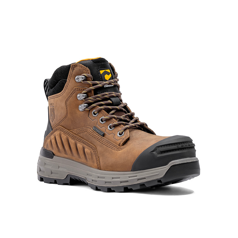 Load image into Gallery viewer, Wildwood 6” Waterproof Comp Toe Boot – Brown - Built in USA
