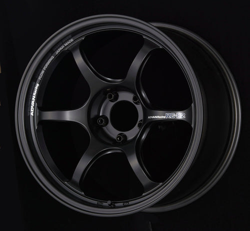 Advan RG-D2 16x7.0 +42 4x100 Semi Gloss Black Wheel