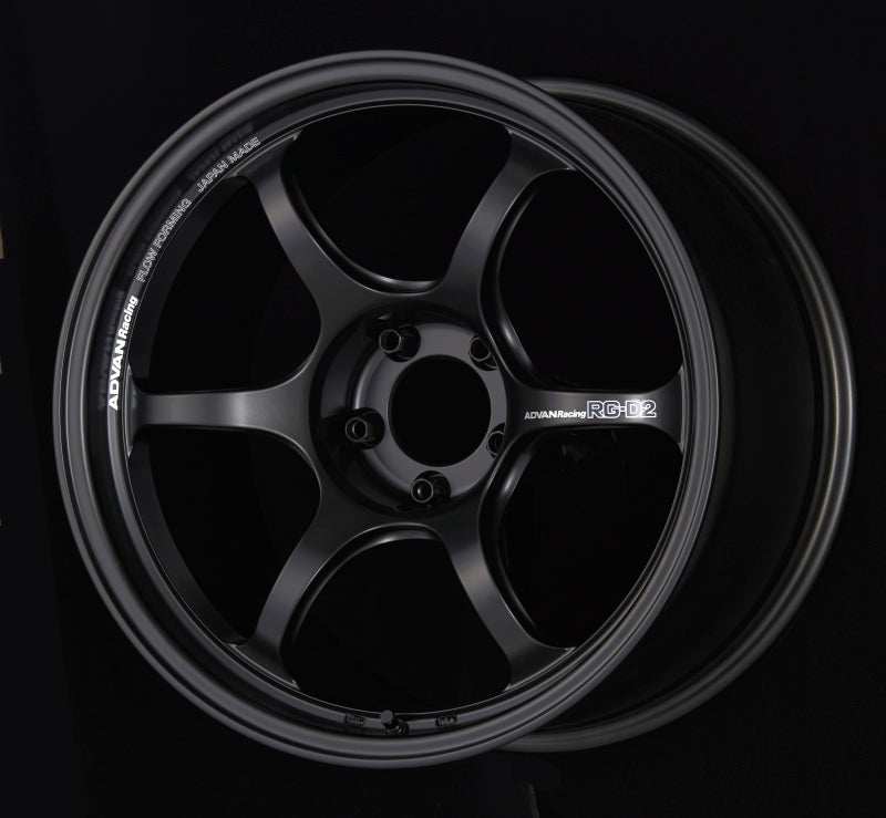 Load image into Gallery viewer, Advan RG-D2 18x9.5 +22 5x114.3 Semi Gloss Black Wheel
