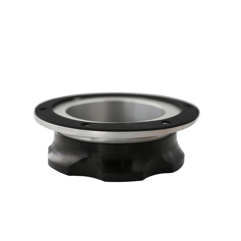 Load image into Gallery viewer, Aeromotive Fillcap - Screw-On - 3in - Flanged - 6-Bolt - Black 18730
