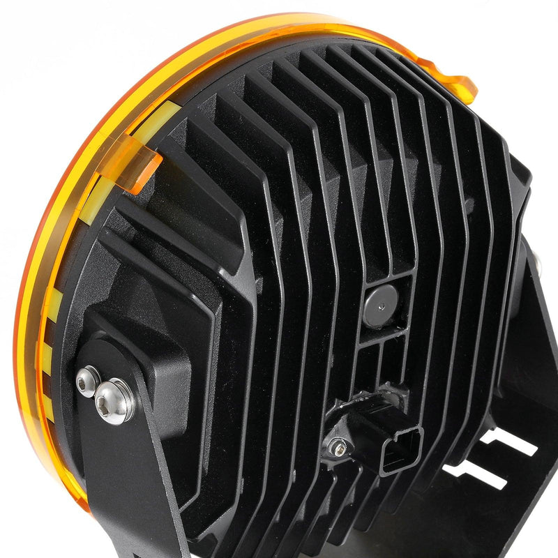 Load image into Gallery viewer, (2pcs/set) 7 Inch Round LED Driving Light Amber Cover Light Shield Cover
