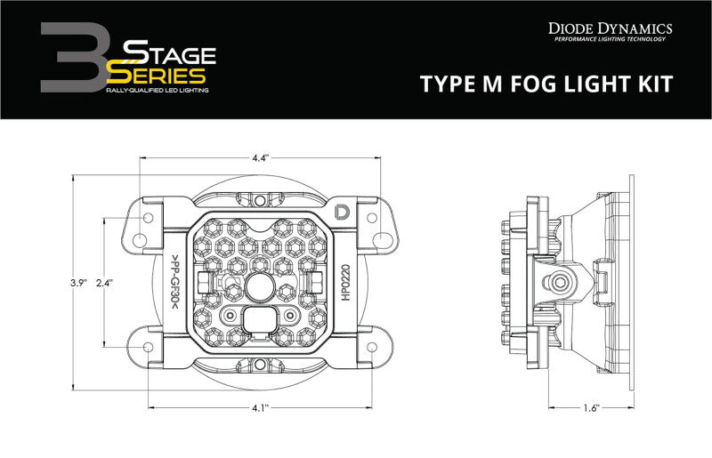 Load image into Gallery viewer, Diode Dynamics SS3 Max Type M Kit ABL - Yellow SAE Fog
