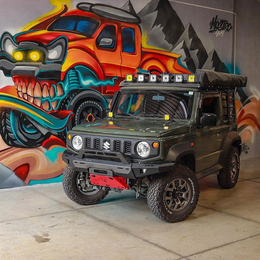 6Pcs 5 Inch 110W White/Amber LED Pods Lights with Power Harness