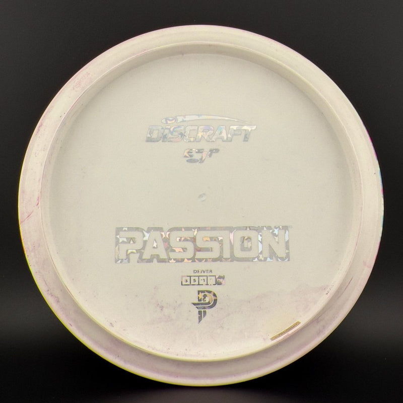 Load image into Gallery viewer, White ESP Passion - Greazy Dyed - Bottom Stamp
