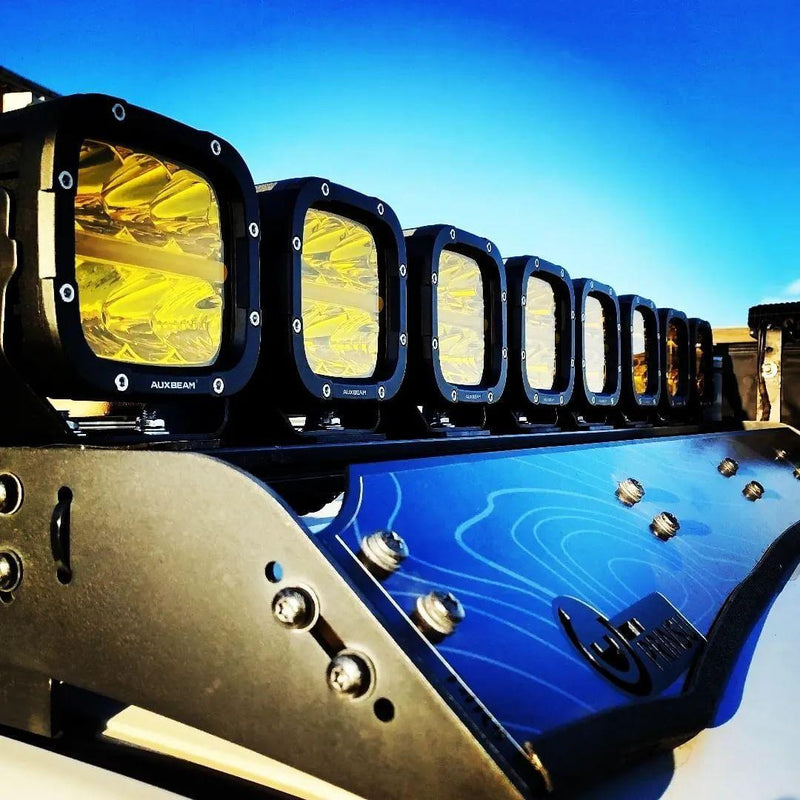 Load image into Gallery viewer, XP-ULTRA Series 5 Inch 132W 15600LM White/Amber LED Pods Driving Light with Amber DRL
