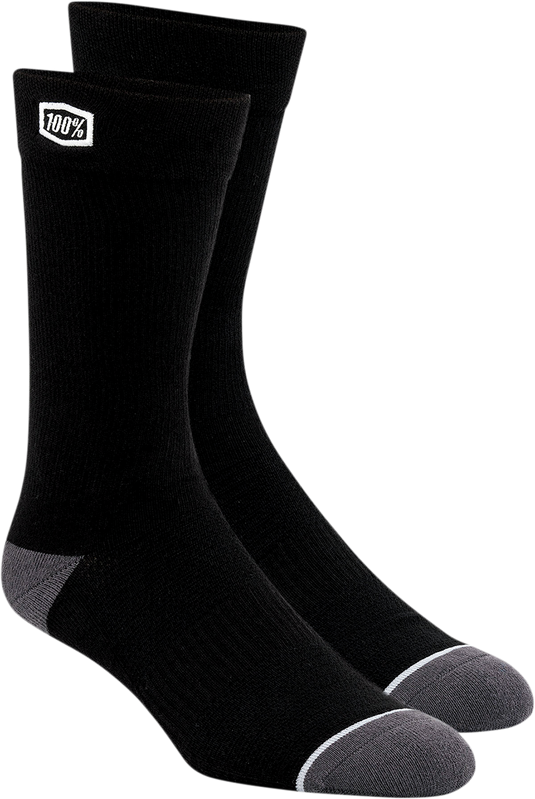 100% Solid Socks - Black - Large/XL 20050-00001