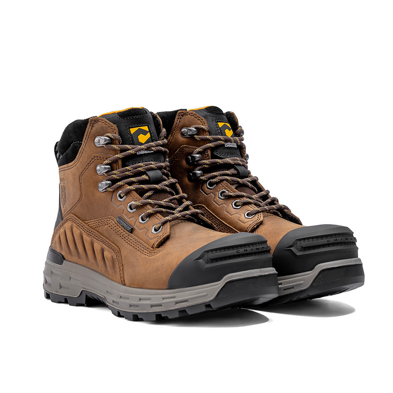 Load image into Gallery viewer, Wildwood 6” Waterproof Comp Toe Boot – Brown - Built in USA
