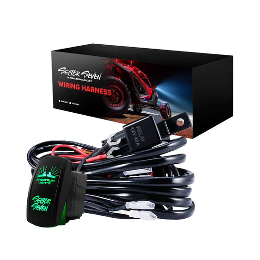 Sector Seven LED Mirror Wiring Harness Kit for Universal
