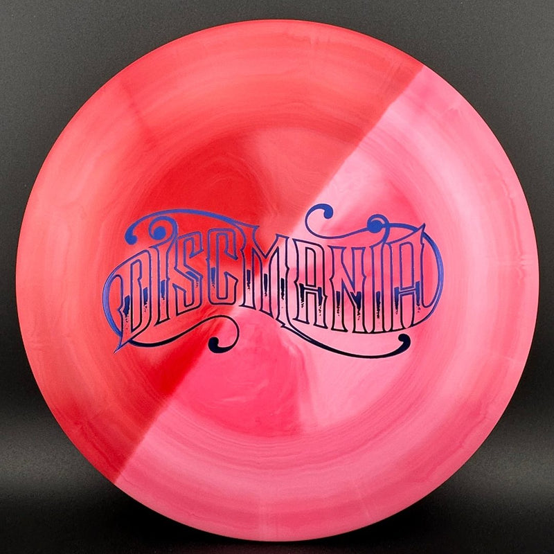 Load image into Gallery viewer, Swirly S-line FD - Red Split Dye - Discmania Tattoo stamp

