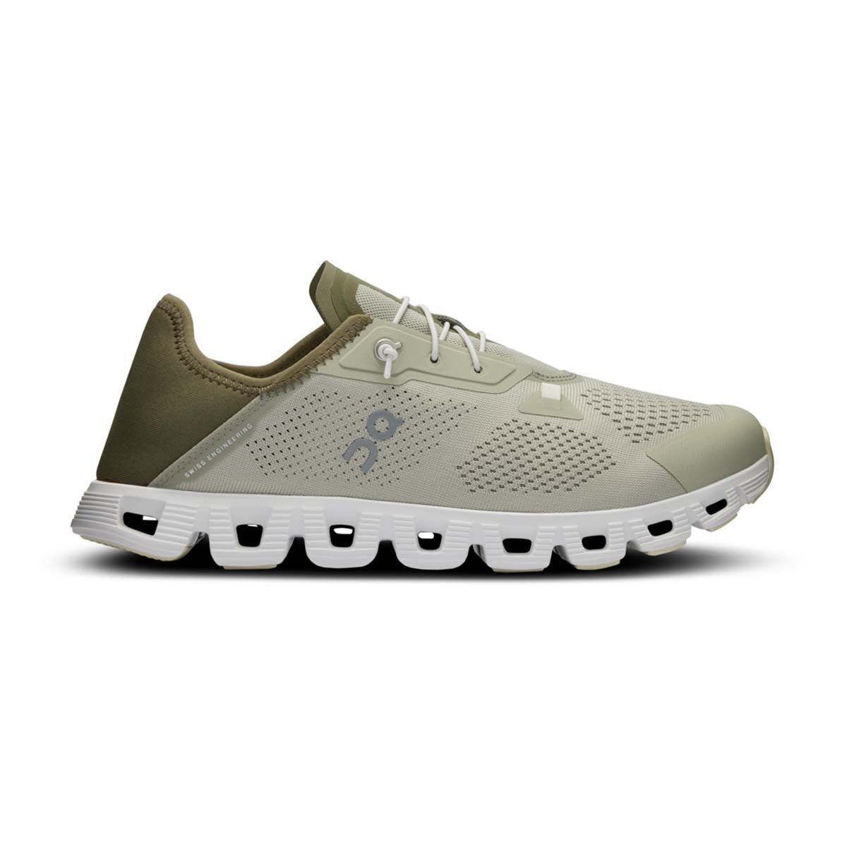 Men's On Cloud 5 Coast, Chalk/Olive, 10.5 D Medium - Skoutley Outdoors LLC