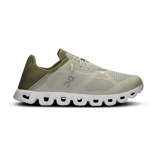 Men's On Cloud 5 Coast, Chalk/Olive, 10.5 D Medium - Skoutley Outdoors LLC