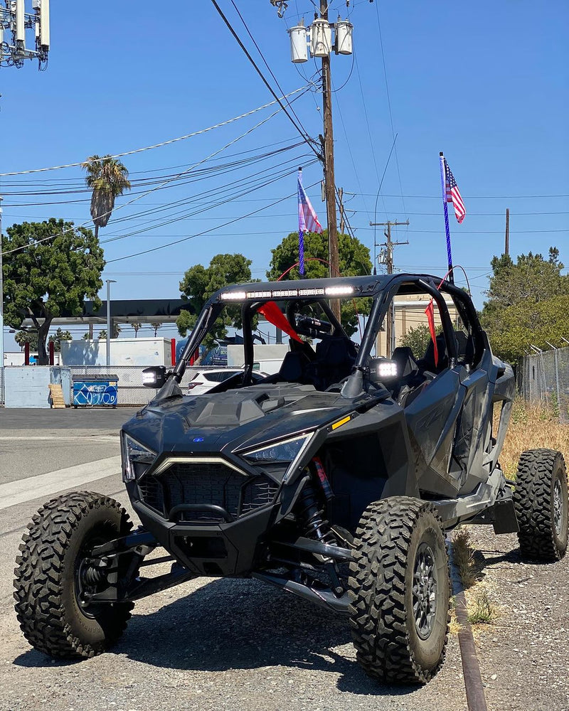 Load image into Gallery viewer, Polaris Pro R RZR 30&quot; Roof Mounts For Light Bar or MPM Mount
