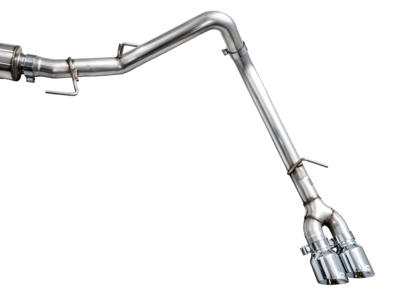 Load image into Gallery viewer, AWE 0FG Exhaust for 3rd Gen Toyota Tundra - Dual Chrome Silver Tips
