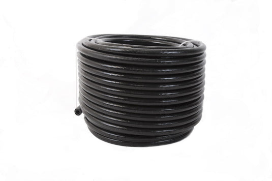 Aeromotive 6an PTFE S/S Braided Hose 20ft Black Jacketed 15336