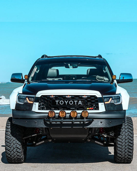 V-ULTRA Series LED Side Shooter Amber/White Pod Lights with Amber DRL