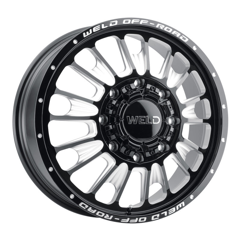 Load image into Gallery viewer, Weld Off-Road W121 20X8.25 Scorch Front 8X200 ET108 BS8.90 Gloss Black MIL 142.2
