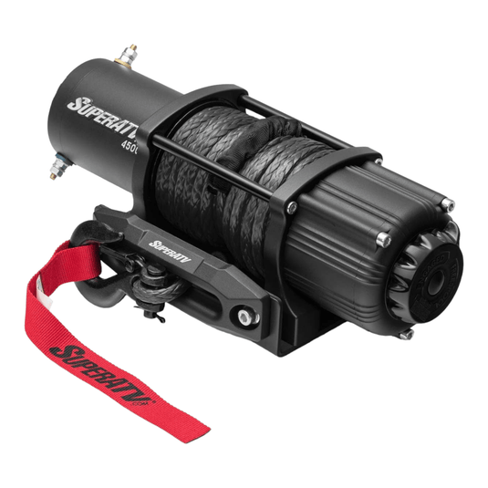 SuperATV Black Ops 4,500 lb. UTV / ATV Winch for With Wireless Remote & Synthetic Rope