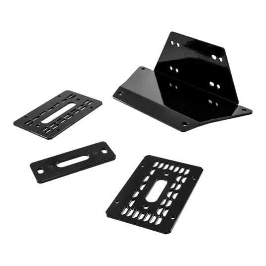 SuperATV Winch Mounting Plate for Polaris Ranger XP 1000