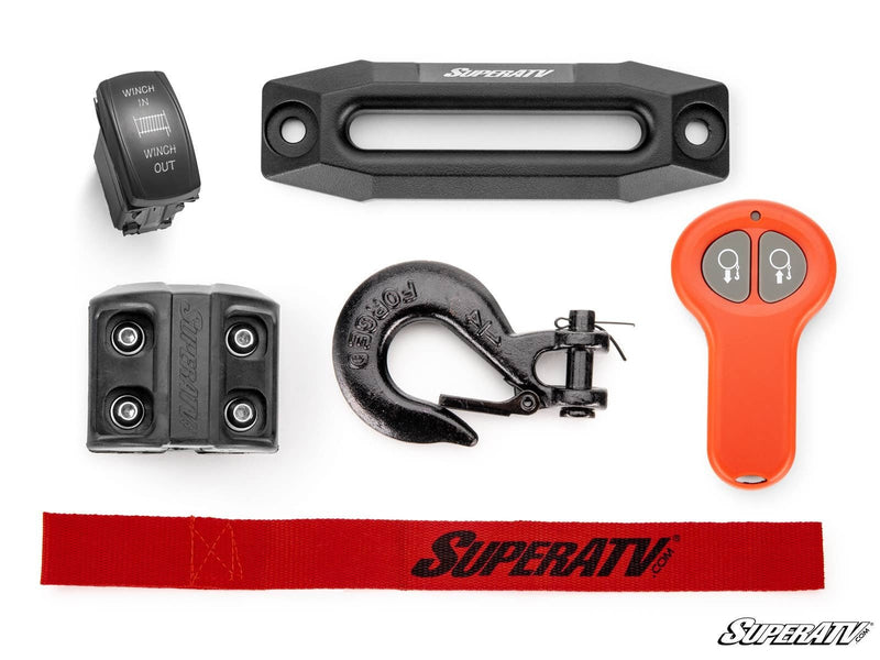 Load image into Gallery viewer, SuperATV Black Ops 4,500 lb. UTV / ATV Winch for With Wireless Remote &amp; Synthetic Rope
