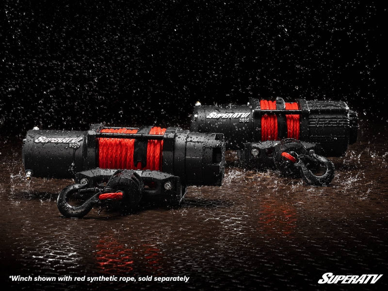 Load image into Gallery viewer, SuperATV Black Ops 4,500 lb. UTV / ATV Winch for With Wireless Remote &amp; Synthetic Rope
