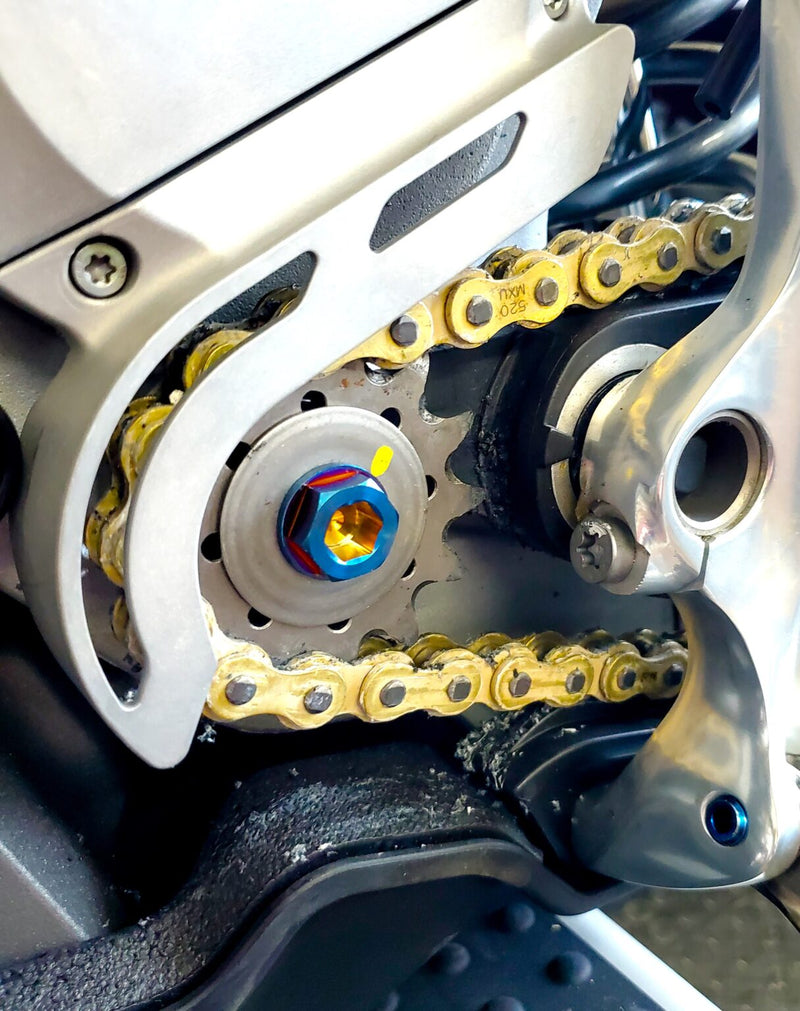 Load image into Gallery viewer, Stark Varg titanium front sprocket bolt - Warp 9
