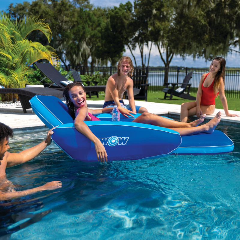 Load image into Gallery viewer, WOW Watersports Modern Lounger Pool Float with Cupholder
