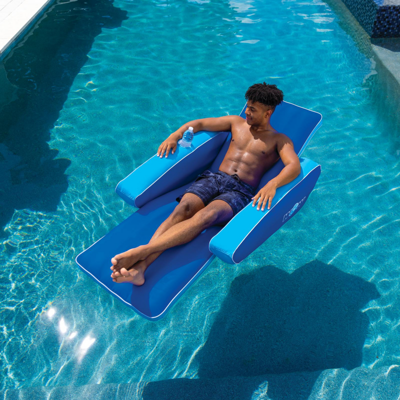 Load image into Gallery viewer, WOW Watersports Modern Lounger Pool Float with Cupholder
