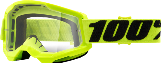100% Strata 2 Goggles - Yellow - Clear 50027-00003