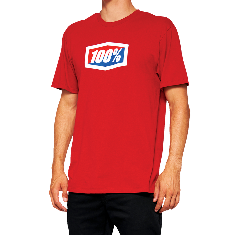 Load image into Gallery viewer, 100% Official T-Shirt - Red - Small 20000-00010
