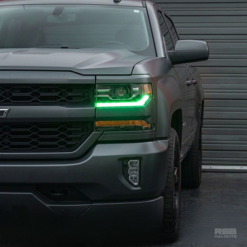 Load image into Gallery viewer, Chevrolet Silverado Multicolor Flow Series DRL Boards (2016-2018)
