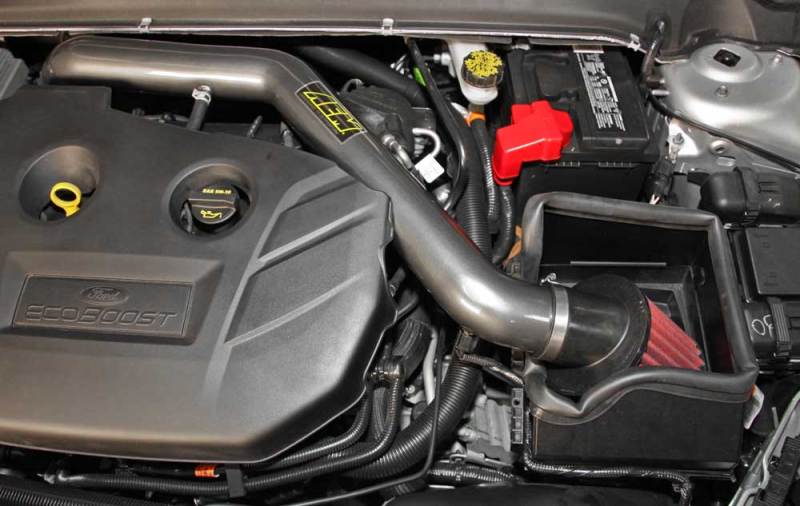 Load image into Gallery viewer, AEM Induction AEM 14-15 Ford Fusion 2.0L L4 Turbo - Cold Air Intake System - Gunmetal Gray 21-743C
