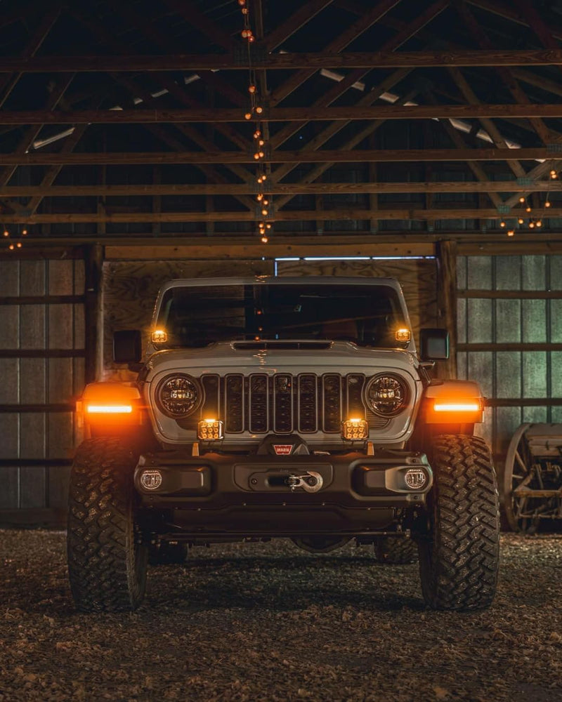 Load image into Gallery viewer, CB60 Amber Pod Bundle With Wiring Harness
