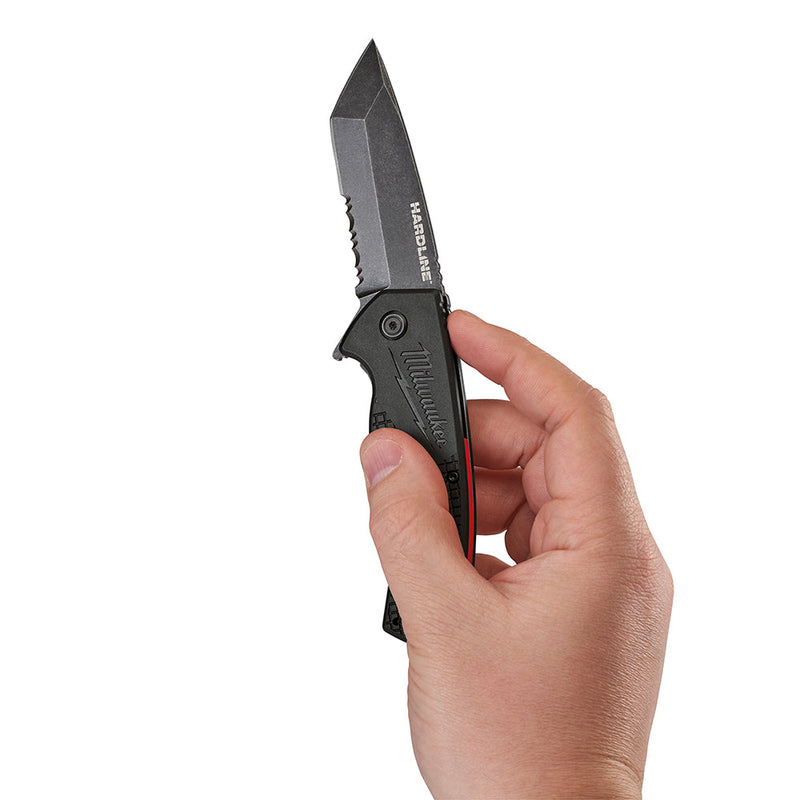 Load image into Gallery viewer, Milwaukee 48-22-1998 3 in. HARDLINE™ Serrated Tanto Blade Pocket Knife
