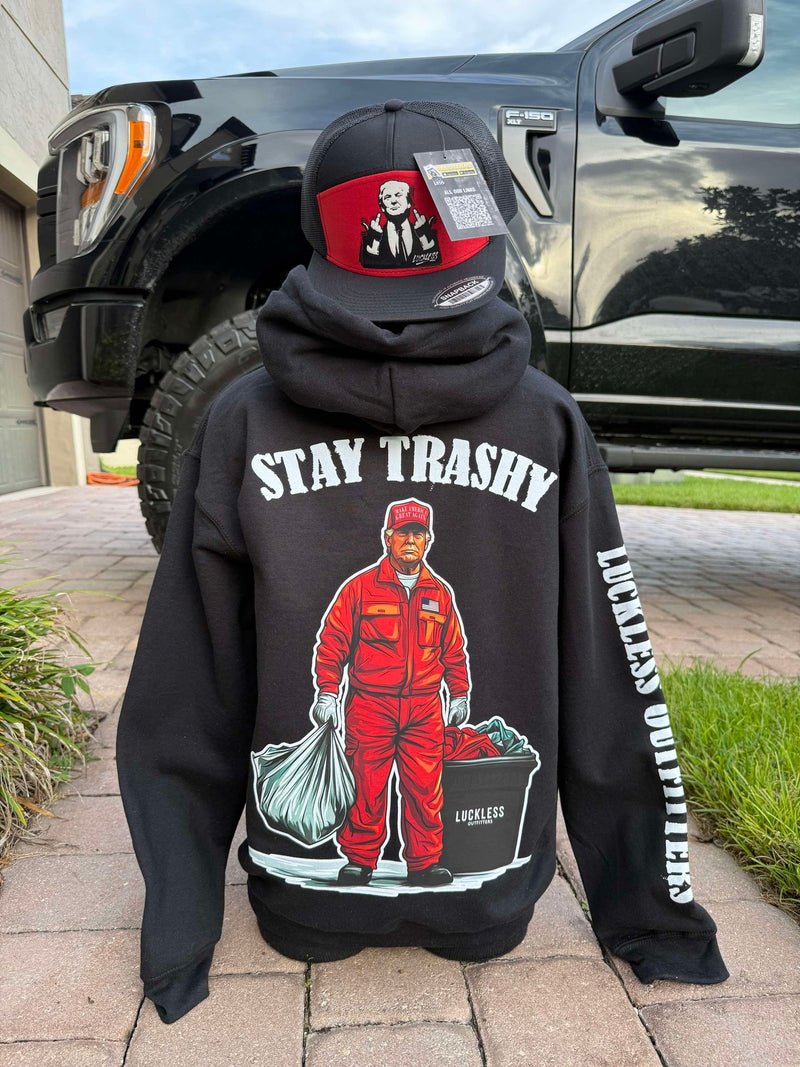 Load image into Gallery viewer, Stay Trashy Hoodie
