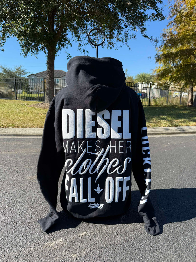 Load image into Gallery viewer, Diesel Makes Her Clothes Fall Off Hoodie
