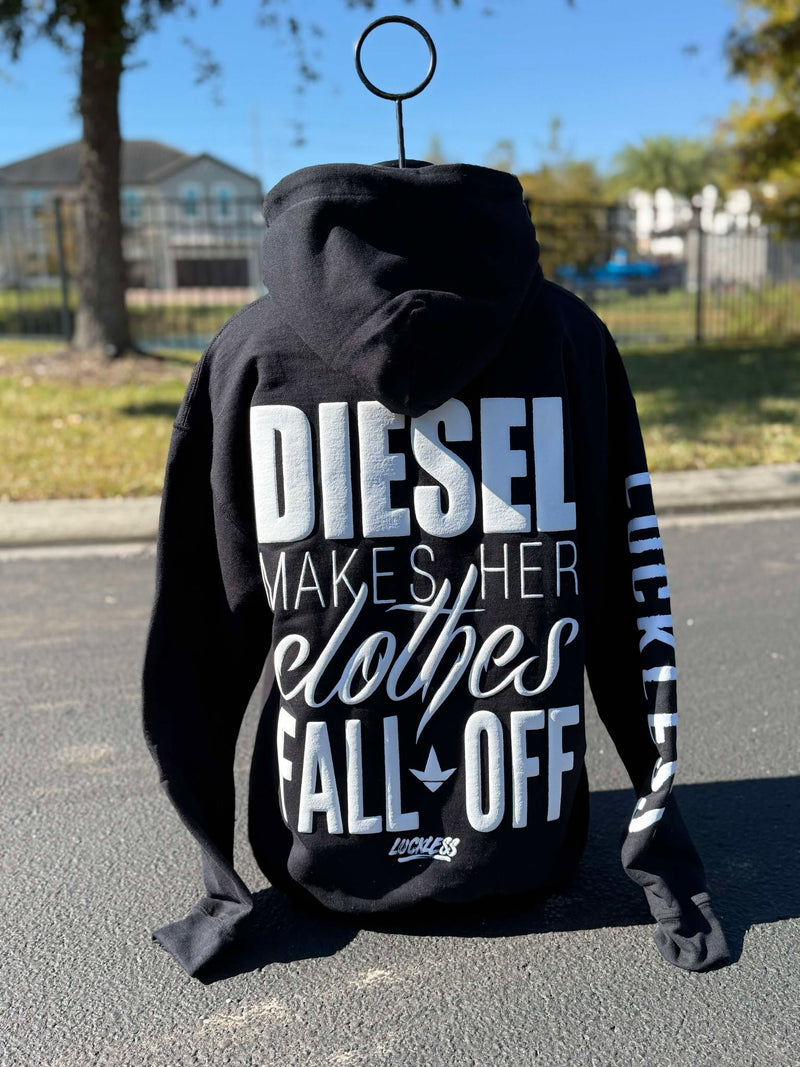 Load image into Gallery viewer, Diesel Makes Her Clothes Fall Off Hoodie
