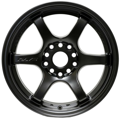 Gram Lights 57DR 15x8.0 +28 4x100 Semi Gloss Black Wheel