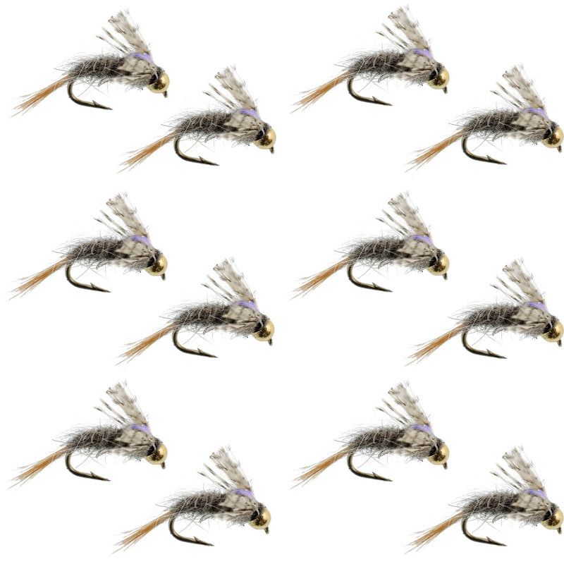 Load image into Gallery viewer, Barrs Baetis Emerger BWO Wet Fly Fishing Flies - 1 Dozen Flies Hook Size 16
