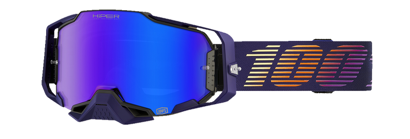 Load image into Gallery viewer, 100% Armega Goggles - Agenda - HiPER Mirror Blue 50003-00009
