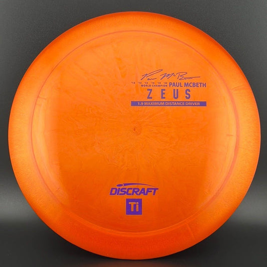 Titanium Zeus - First Run - Paul McBeth Limited Edition
