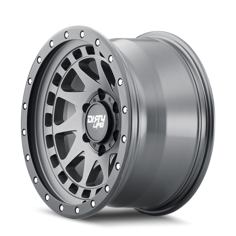 Load image into Gallery viewer, Dirty Life 9311 Enigma Pro 17x9/5x127 BP/-12mm Offset/71.5mm Hub Satin Graphite Wheel - Beadlock
