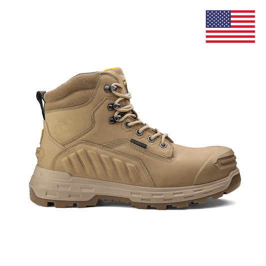 Wildwood 6” Waterproof Composite Toe Boot - Stone - Made in USA - Skoutley Outdoors LLC